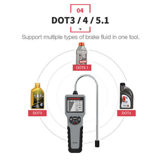 KINGBOLEN BF200 Brake Fluid Tester supports DOT3/4/5.1