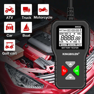 KINGBOLEN BM550 Newest Battery Tester Can Diagnose More Cars