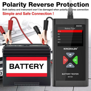 KINGBOLEN BM580 6V and 12V car battery tester