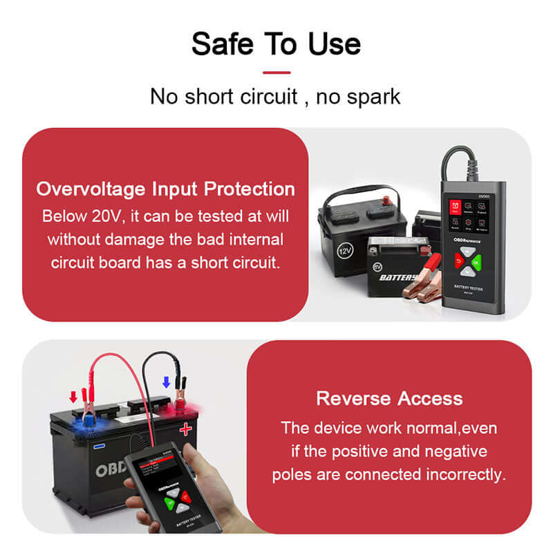 KINGBOLEN BM580 2-IN-1 car battery tester