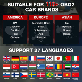 KINGBOLEN K8 Full Systems ECU Coding Bi-Directional OBD2 Scanner with 2 Years Update