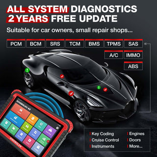 KINGBOLEN K8 Full Systems ECU Coding Bi-Directional OBD2 Scanner with 2 Years Update