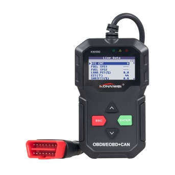 KONNWEI KW590 Full OBD2 Function Code Reader Auto Scanner Diagnositic Tool Multi-languages Support printed AL319 KW 590