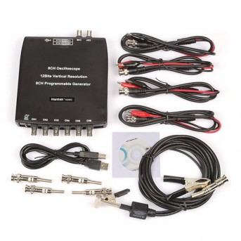 Hantek 1008C Digital Oscilloscope 8CH PC USB Automotive Diagnostic DAQ Program Generator 8CH 2.4MSa/s vehicle tester 