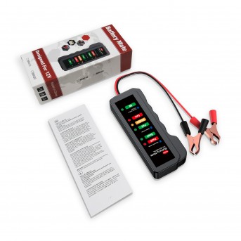 10 Pieces Car Battery Tester BM310 Auto Checker Alternator 12V 6LED Lights Display for Car