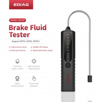 Auto Brake Fluid tester LED display BF100 Support DOT3, DOT4, DOT5.1 Multi type fluid test Sensitive water content detect