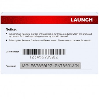 LAUNCH Official  Pin card software update card support for 12 V Gasoline&Diesel for X431 V/V+/PRO/Pro Mini/Diagun IV