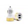 New Arrival Micro Auto Universal Dual 2 Port USB Car Charger For iPhone/ iPad 2.1A Mini Car Charger Adapter