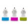 New Arrival Max 3 Port Car USB Charger Mini Mobile Phone Charger for iPhone 6/5/4S for Samsung Galaxy Multi-color Optional