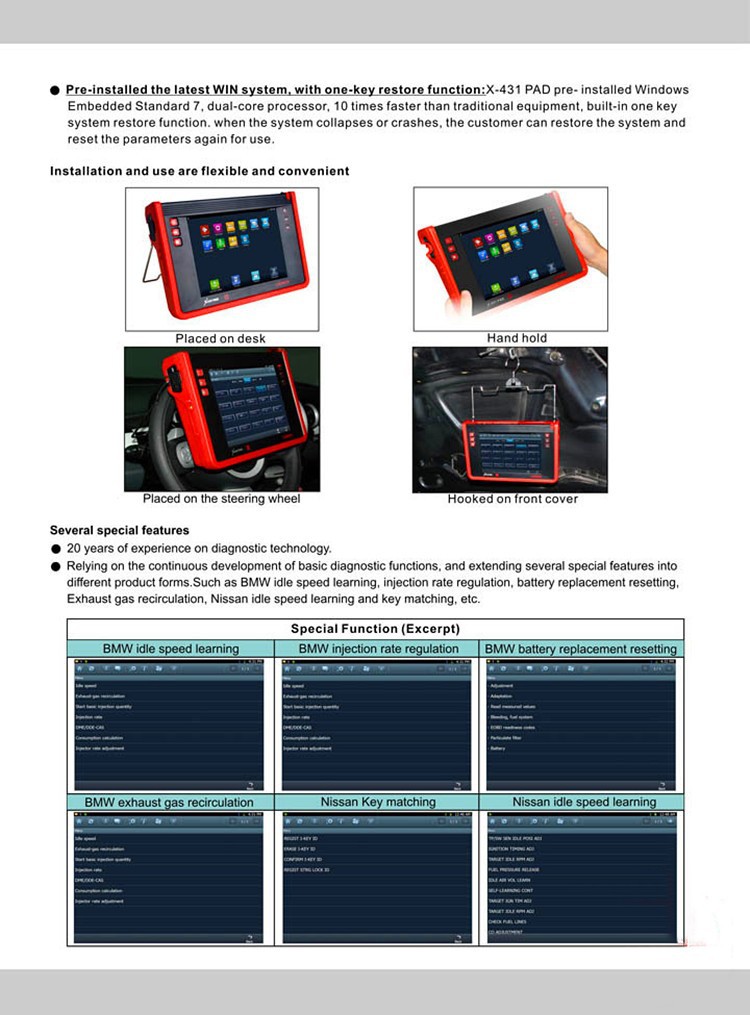 launch x431 pad Graphic description