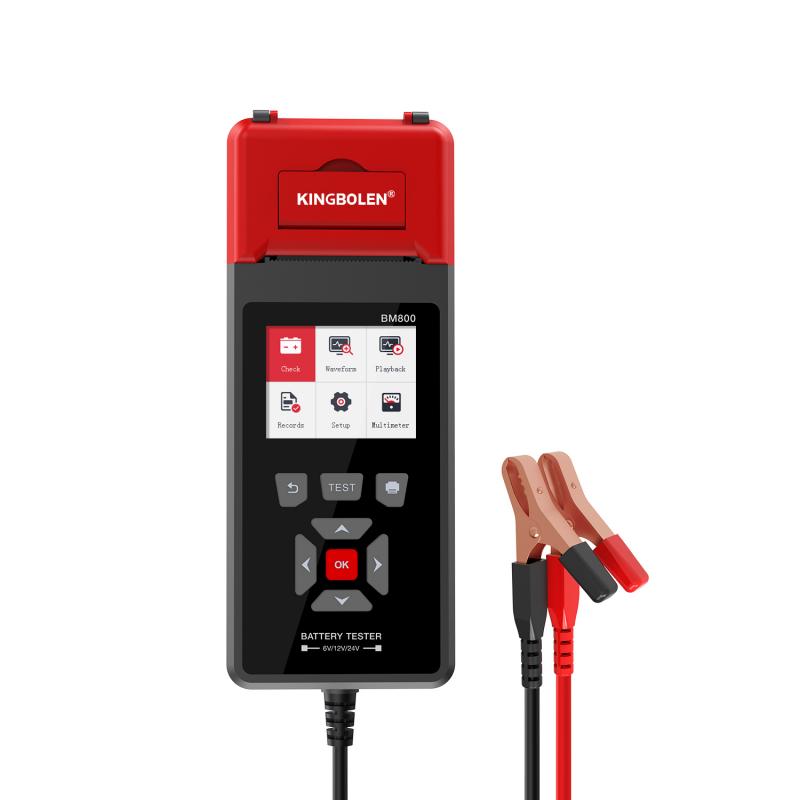 KINGBOLEN®BM800CarHeavyDutyTruckBatteryTester6V12V24VCrankingChargingTestWithPrinter