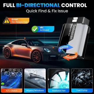 KINGBOLEN SOLOSCAN OBD2 Bluetooth Scanner for GM & Chevrolet– Lifetime Free Updates, Bi-Directional Control, ECU Coding & Full System Diagnostics