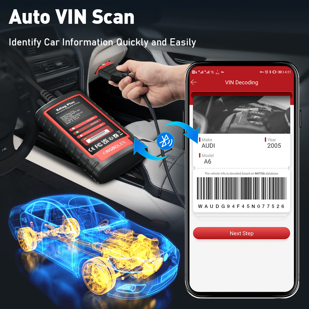 Digigarde Plus KINGBOLEN® Ediag Plus All Systems Bidirectional ECU Coding CAN-FD OBD2