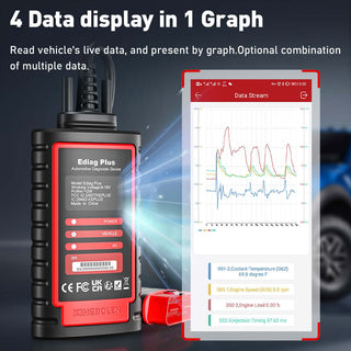 KINGBOLEN Ediag Plus All Systems Bidirectional ECU Coding CAN-FS OBD2 Scanner