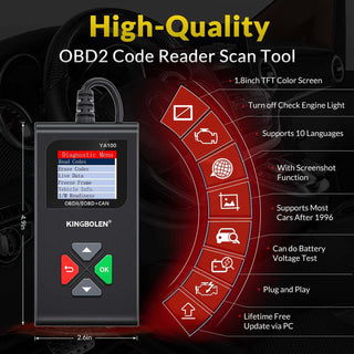 KINGBOLEN YA100 OBD2 Scanner,high quality