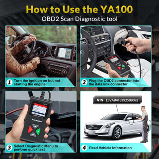 KINGBOLEN YA100 OBD2 Scanner, easy to use