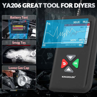 KINGBOLEN® YA206 OBD2 Scanner Code Reader,for DIYers