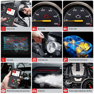 KINGBOLEN YA206 OBD2 Scanner Code Reader,easy to use